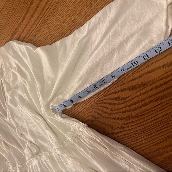 Women’s white babydoll with lace trim - Picture 6 of 10